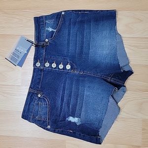Love tree high waist distressed shorts "NWT"